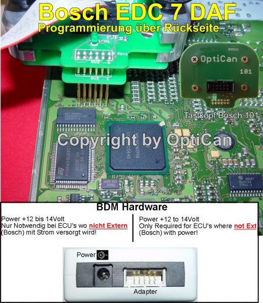 Bosch EDC 7 (DAF Truck) pinout diagram 1